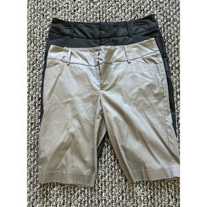 Mossimo Shorts Lot of 2 Women Size 6 Dress Casual Stretch Bermuda Resort Golf